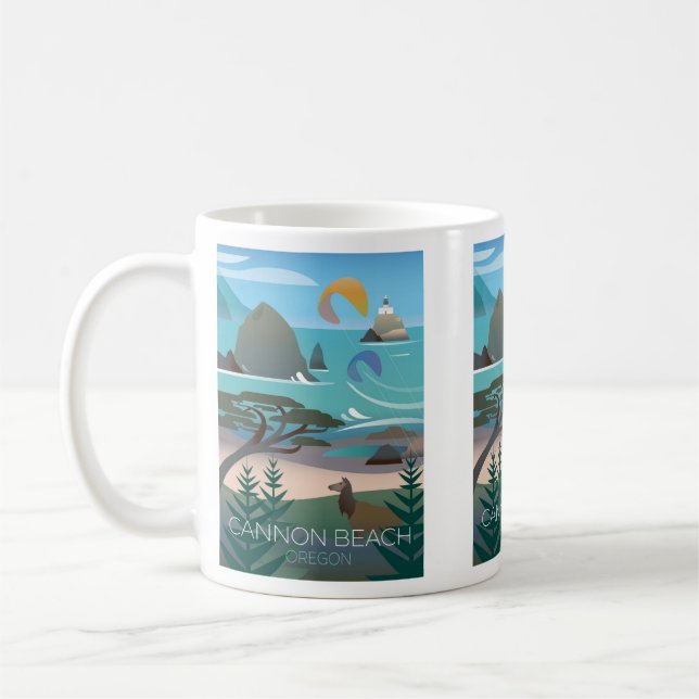 Caneca De Café Canhão Beach Mug (Esquerda)