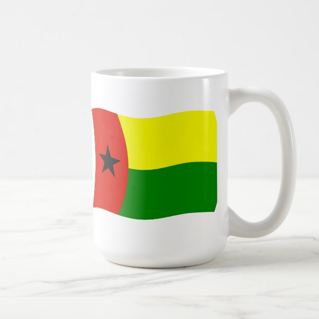 Caneca De Café Canhão de Bandeira da Guiné-Bissau (Direita)