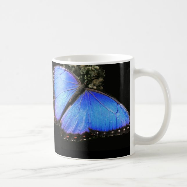 Caneca De Café Canhão de Borboleta Azul (Direita)