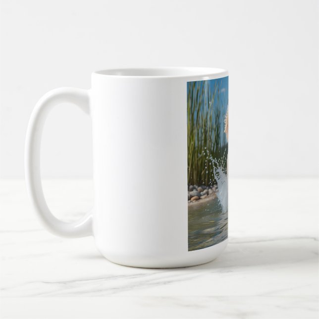 Caneca De Café Canhão de café Elegante de Poodle Standard (Esquerda)