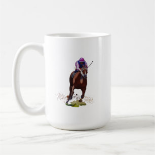 Caneca De Café Canhão de Corrida de Cavalo