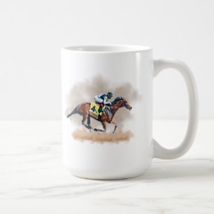 Caneca De Café Canhão de Corrida de Cavalo