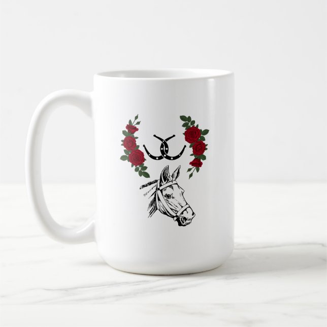 Caneca De Café Canhão de Corrida de Cavalo (Esquerda)