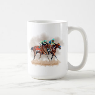 Caneca De Café Canhão de Corrida de Cavalo