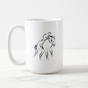 Caneca De Café Canhão de Corrida de Cavalo