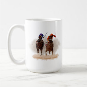 Caneca De Café Canhão de Corrida de Cavalo
