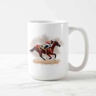 Caneca De Café Canhão de Corrida de Cavalo