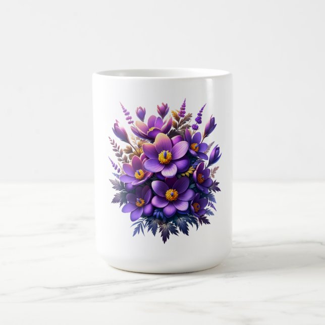 Caneca De Café Canhão de Flor Roxo (Centro)