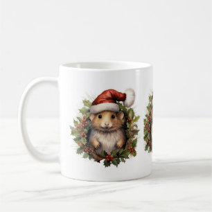 Caneca De Café Canhão de Hamster de Natal