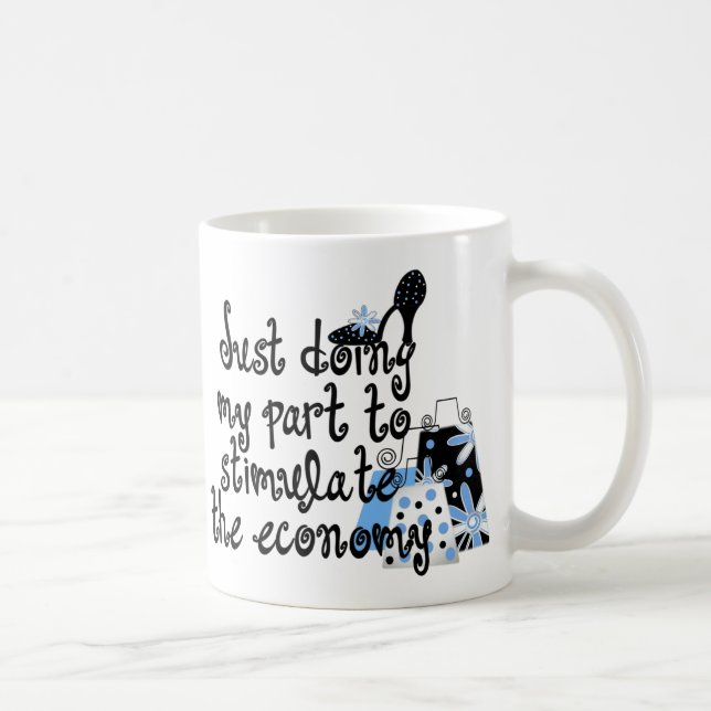 Caneca De Café Canhão de Moda Azul (Direita)
