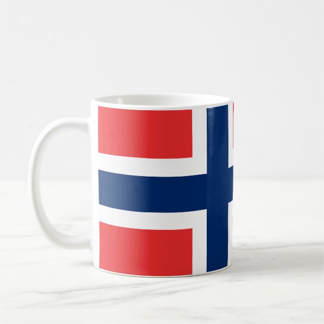 Caneca De Café Canhão de pavilhão norueguês (Esquerda)