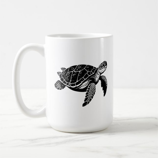 Caneca De Café Canhão de Tartaruga (Esquerda)