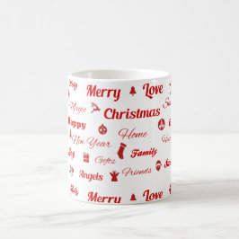 Caneca De Café Canhão de Tipografia de Natal