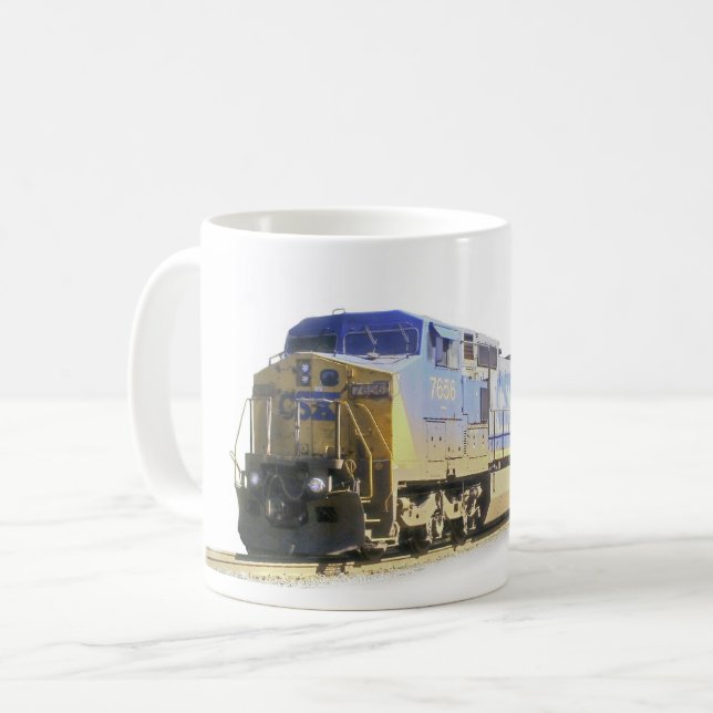 Caneca De Café Canhão diesel-elétrico (Frente Esquerda)