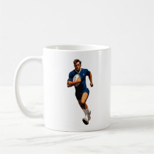 Caneca De Café Canhão do Jogador de Rugby