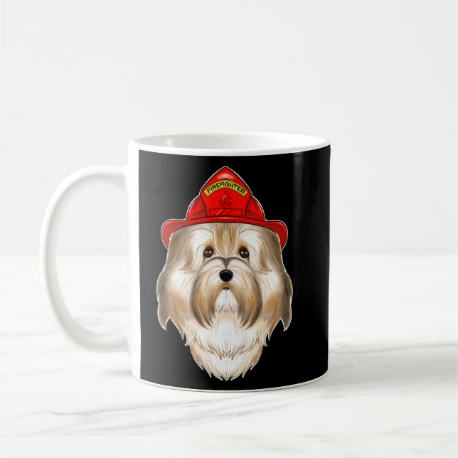 Caneca De Café Canine Handler I Fireman Dog I Bombeiro Havanes (Esquerda)