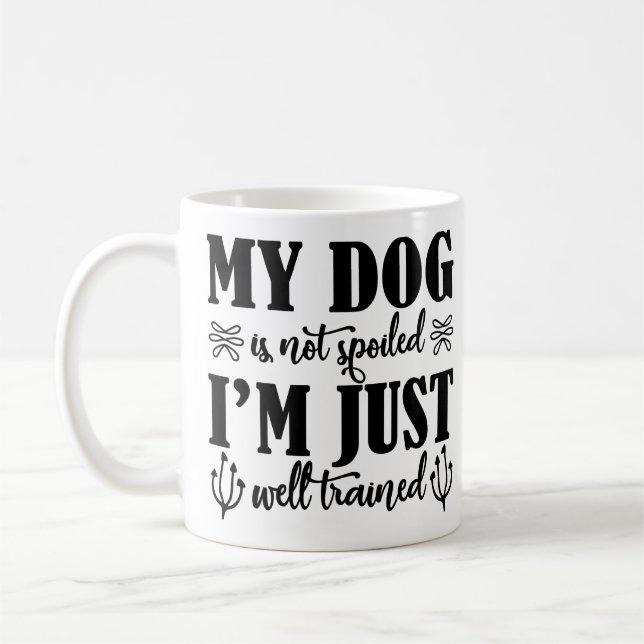 Caneca De Café Canino | Café Engraçado | (Esquerda)