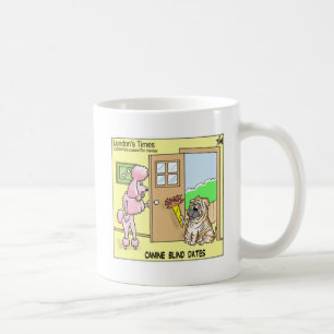 Caneca De Café Canino Cego Datas Engraçadas Cartoons de Cachorro 