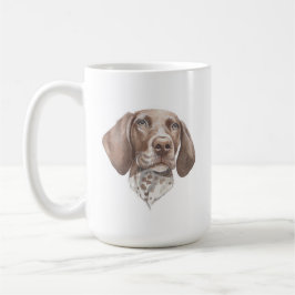 Caneca De Café Canino de Ponta Alemão Curto | 15 oz