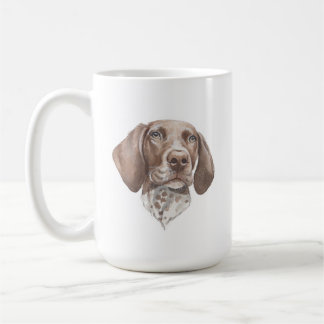 Caneca De Café Canino de Ponta Alemão Curto | 15 oz