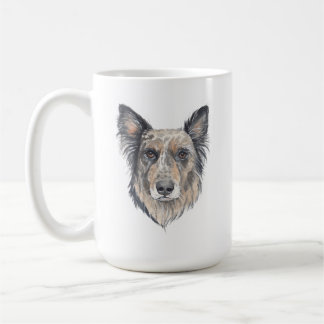 Caneca De Café Canino de Raça Mista | 15 oz