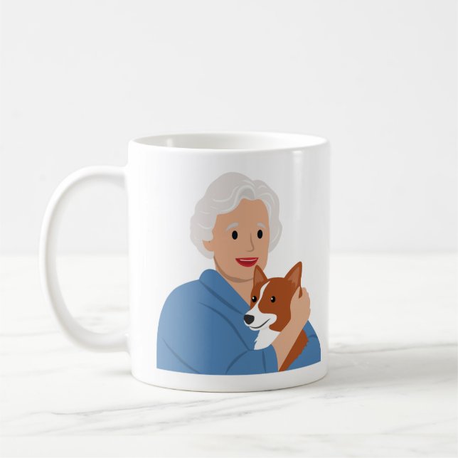 Caneca De Café Canino Emocional (Esquerda)