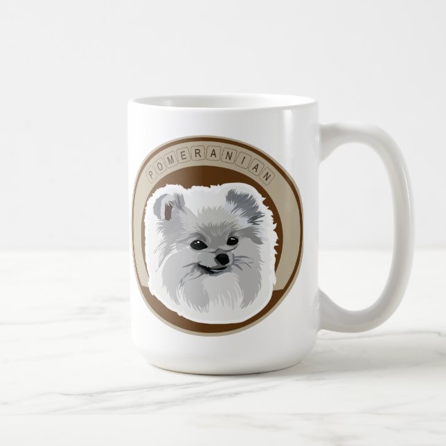Caneca De Café Canino Pomerano (Direita)