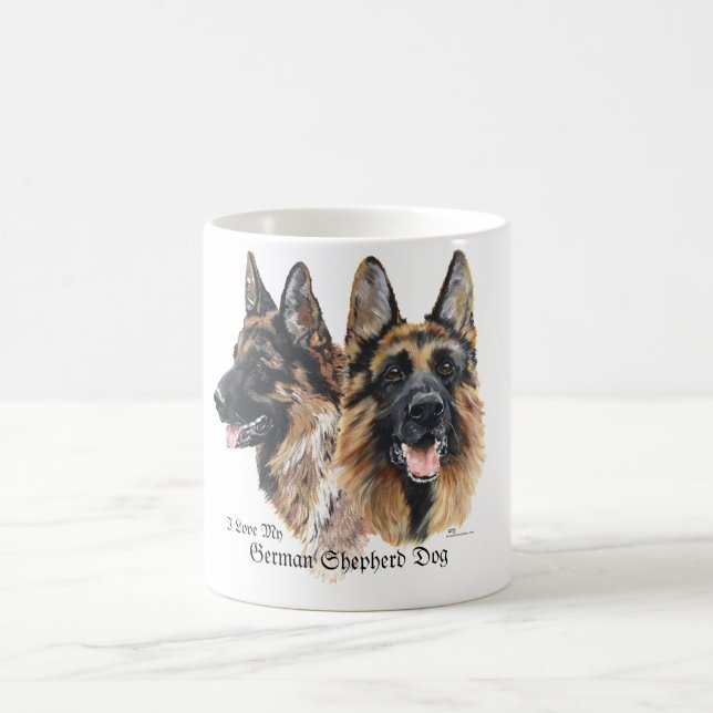 Caneca De Café Caninos german shepherd (Centro)