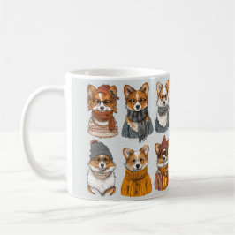 Caneca De Café Caninos Motivos de Welsh Corgi