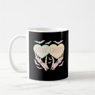 Caneca De Café Cansado - Mão De Esqueleto Segurando Corações Doce