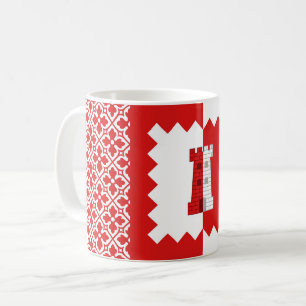 Caneca De Café Cantão de Cydllan Downs Populace Crachá Coffee Mug