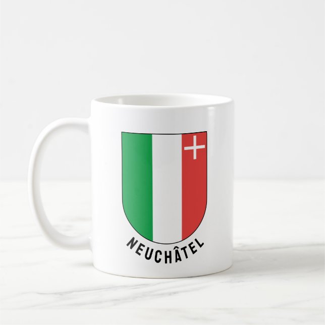 Caneca De Café Cantão de Neuchâtel casaco de armas (Esquerda)