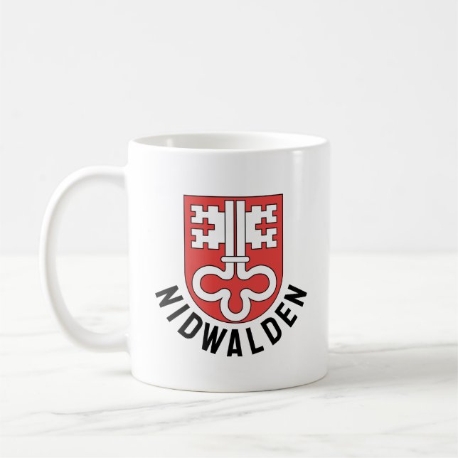 Caneca De Café Cantão de Nidwalden casaco de armas (Esquerda)