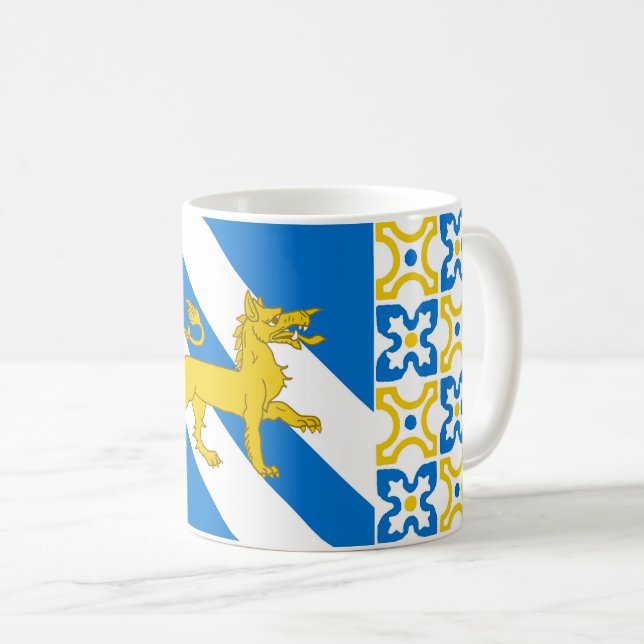 Caneca De Café Cantão de Northpass Populace Crachá (Frente Esquerda)