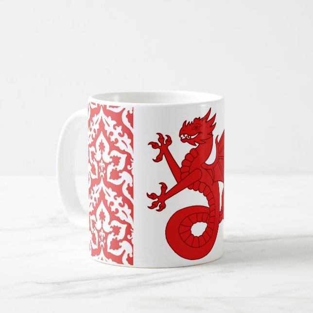 Caneca De Café Cantão de Seashire Populace Crachá (Frente Esquerda)