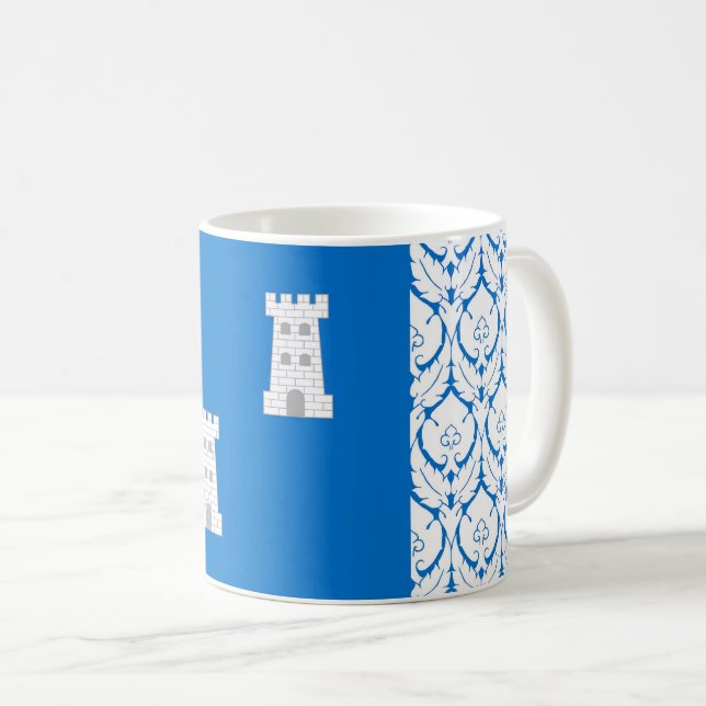 Caneca De Café Cantão de Towers Populace Crachá Coffee Mug (Frente Esquerda)