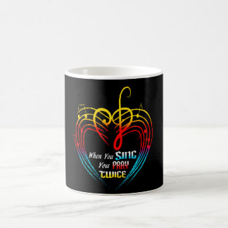 Caneca De Café Cantar Pray duas vezes