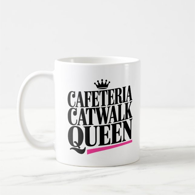 Caneca De Café Canteiro Catwalk Queen Chic Pink (Esquerda)