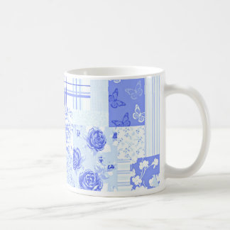 Caneca De Café Cantinho de Cornflower Blue