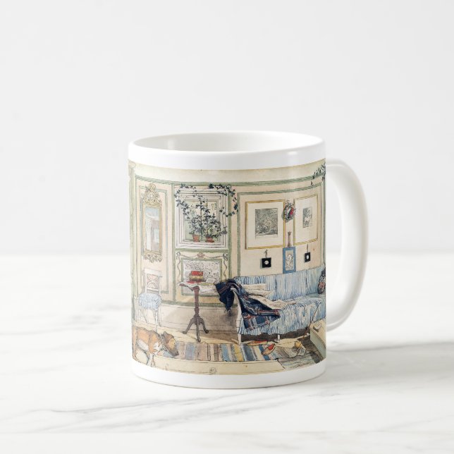 Caneca De Café Canto acolhedor por Carl Larsson (Frente Esquerda)