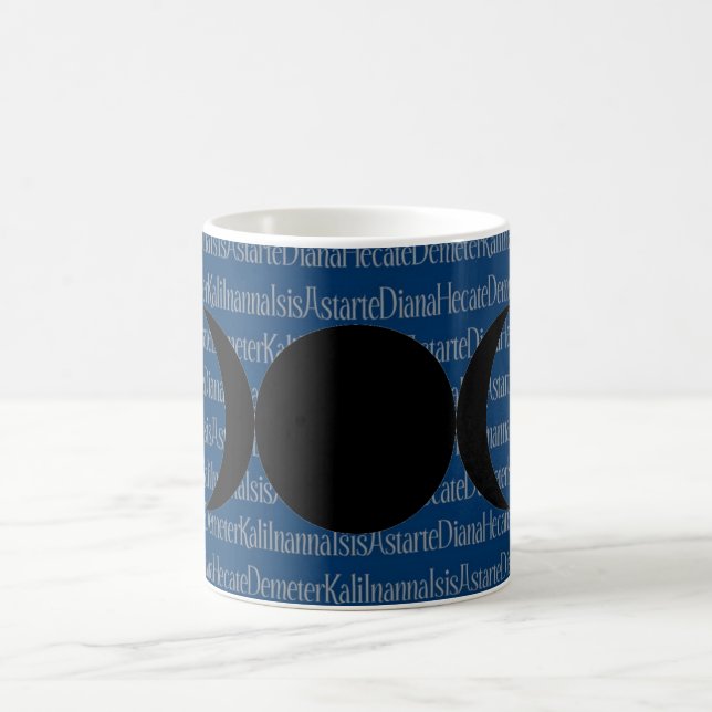 Caneca De Café Canto da deusa (azul) (Centro)
