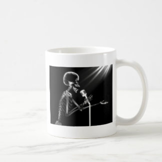 CANECA DE CAFÉ CANTO DE ESQUELETO DO RAIO X EM MIC RETRO - B&W