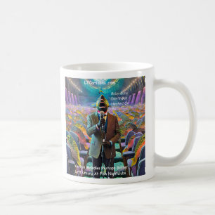 Caneca De Café Cantor Cômico do Nightclub de Peixes Rick London