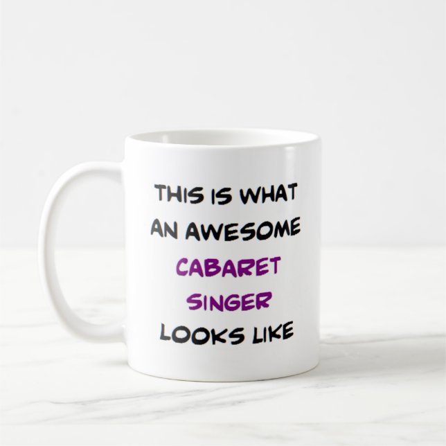 Caneca De Café cantor de cabaré, incrível (Esquerda)