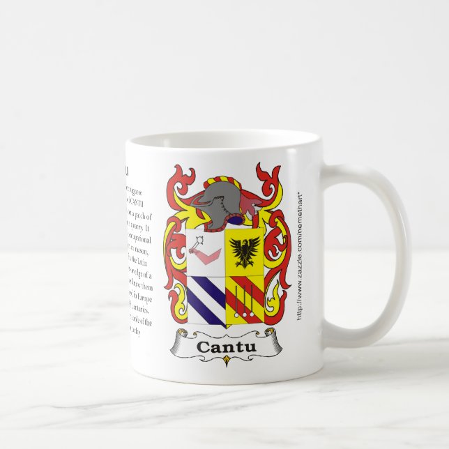 Caneca De Café Cantu, a origem, significado e a crista (Direita)
