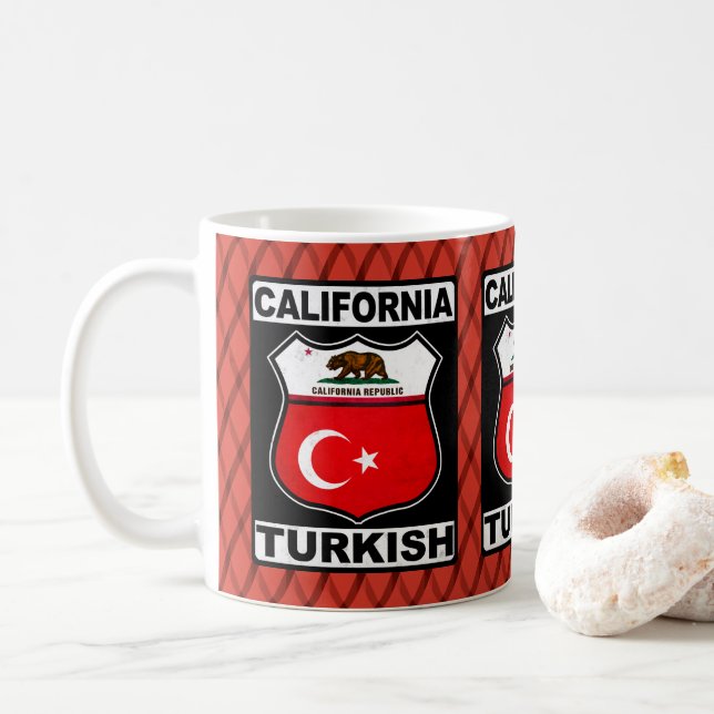 Caneca De Café Canugo Turco Americano da Califórnia (Com Donut)