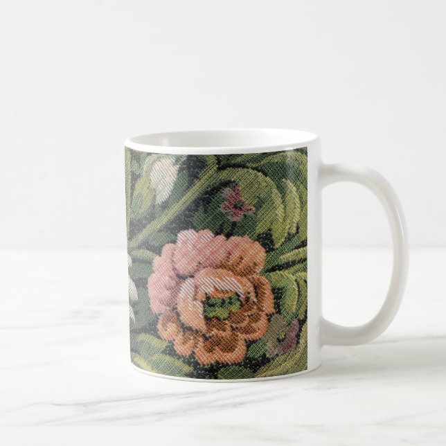 Caneca De Café Canvas Flor Mug 001 (Direita)