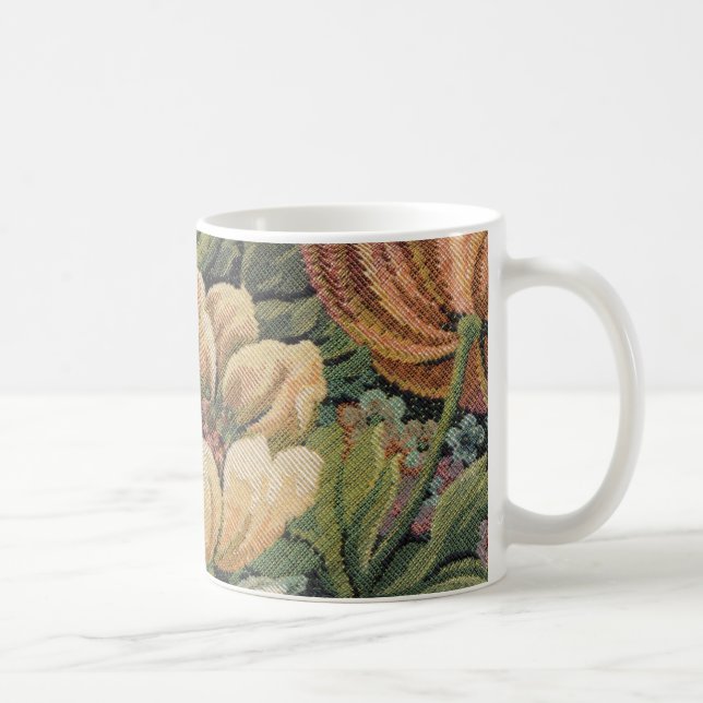 Caneca De Café Canvas Flor Mug 002 (Direita)