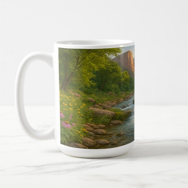Caneca De Café Canyon Creek no Sunrise (Esquerda)