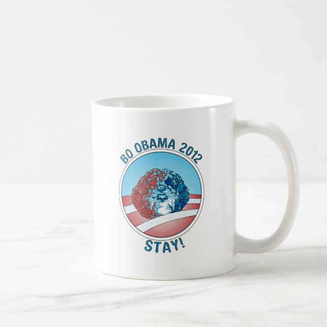 Caneca De Café Cão 2012 de Pro-BO Obama (Direita)